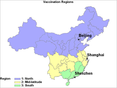 vaccination region