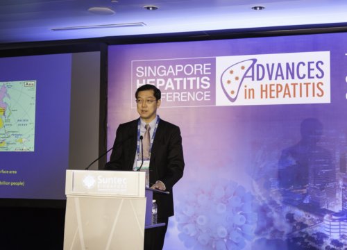 Dr. Dan Yock Young speaking at the panel discussion Issues in HCV eradication in Asia.