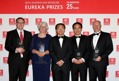 The Hendra Virus Research Team with their Eureka Prize for Infectious Diseases Research. Credit: Australian Museum.