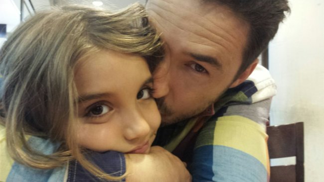 Dr. Reversade with his daughter. Credit: Bruno Reversade.