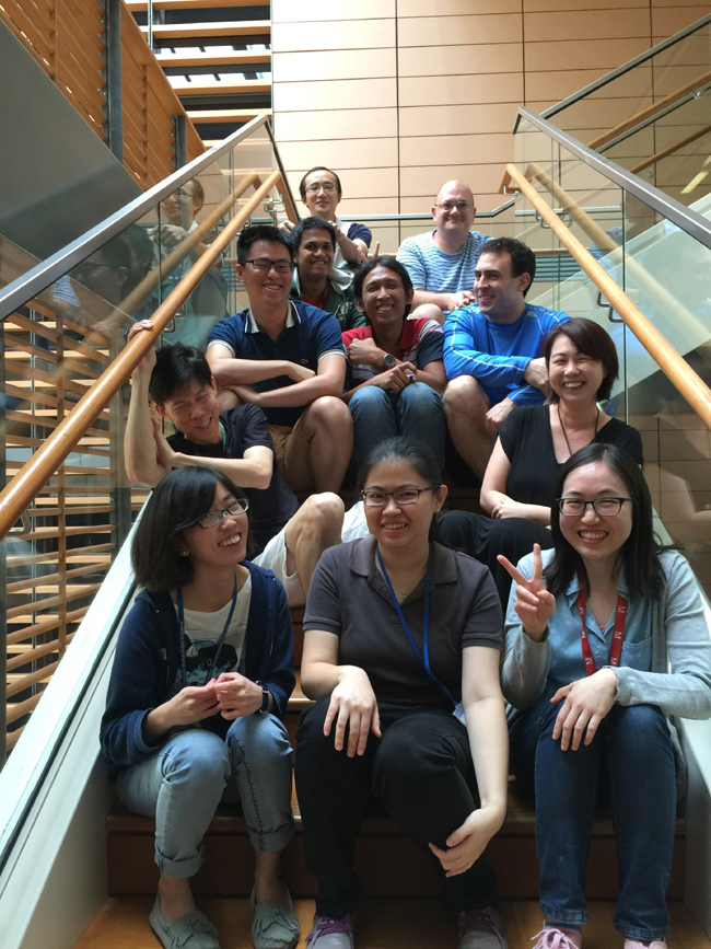 Lok and her lab members at Duke-NUS Medical School. Credit: Lok Shee-Mei