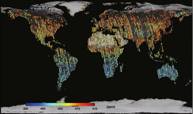 Chinese Satellite Delivers Its First Global Carbon Dioxide Maps