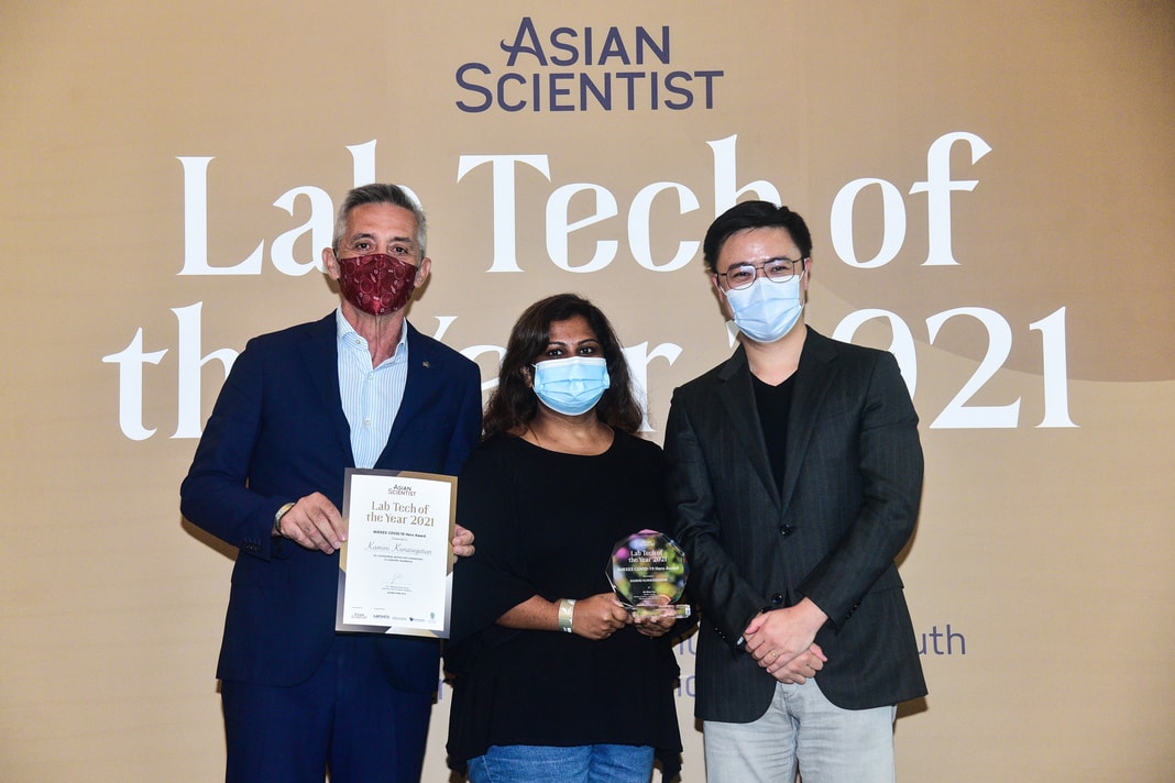 Kamini Kunasegaran, lab tech of the year, mirxes covid-19 hero award